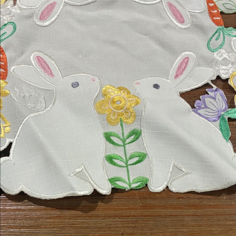 Easter Bunny and Floral Table place mat decor